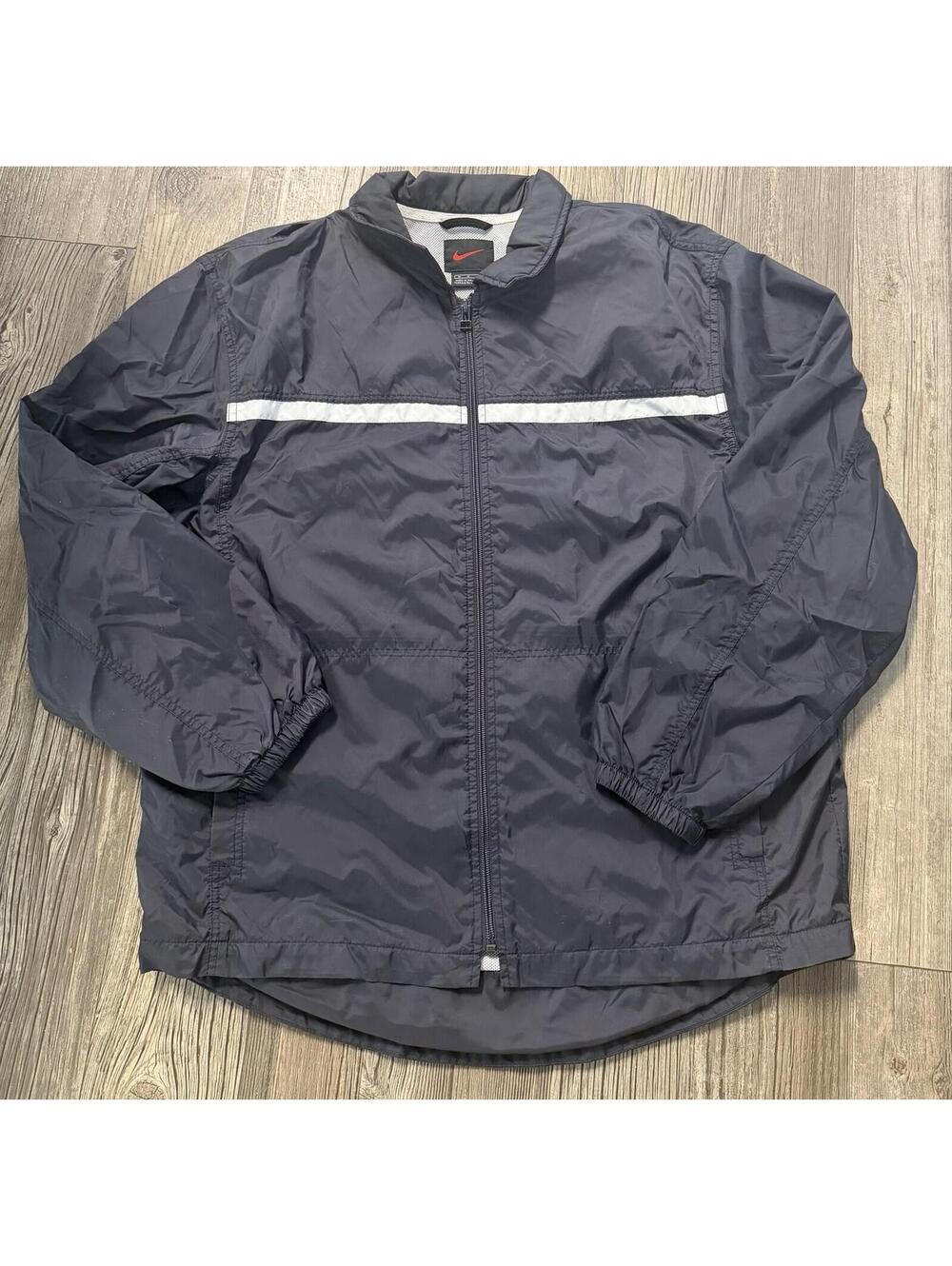Vintage Nike Windbreaker Nylon Jacket Men's Size M Full Zip Lightweight